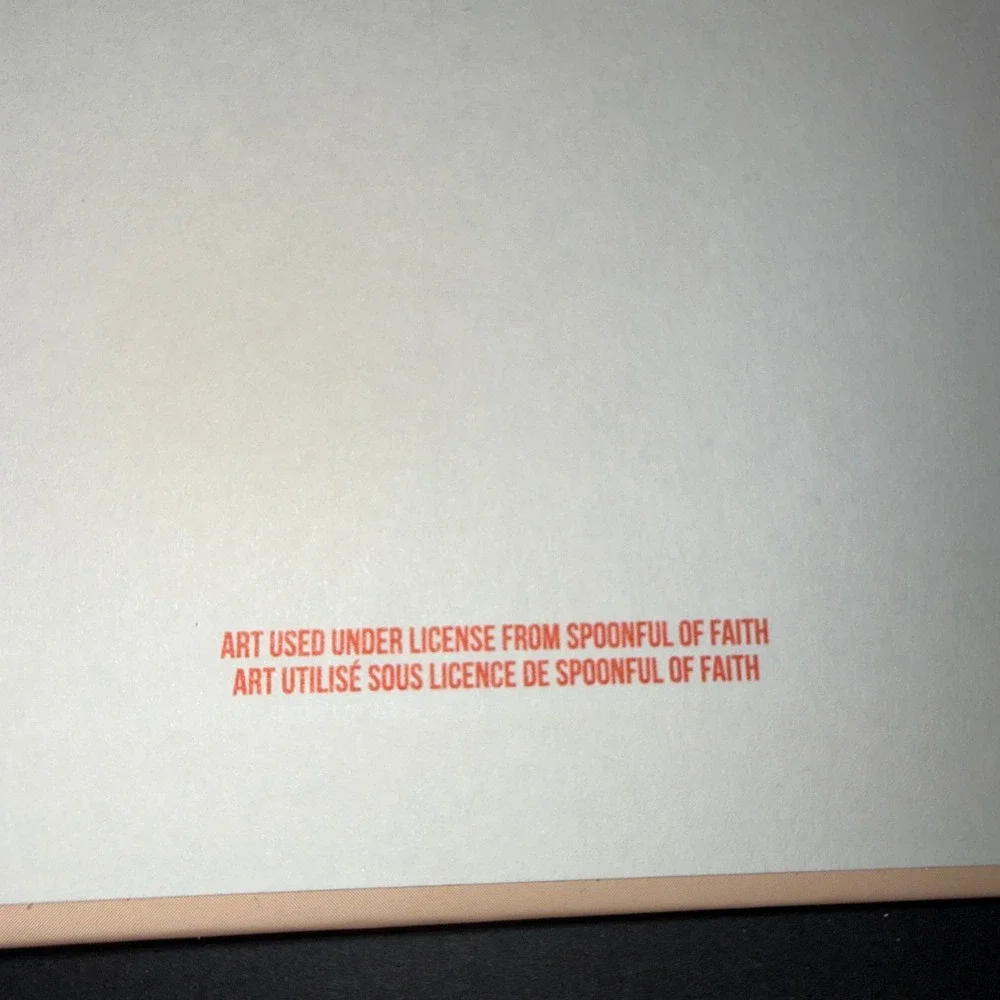 Designworks Ink Spoonful of Faith Journal Women Peach NEW 200 Lined Pages TJD80
